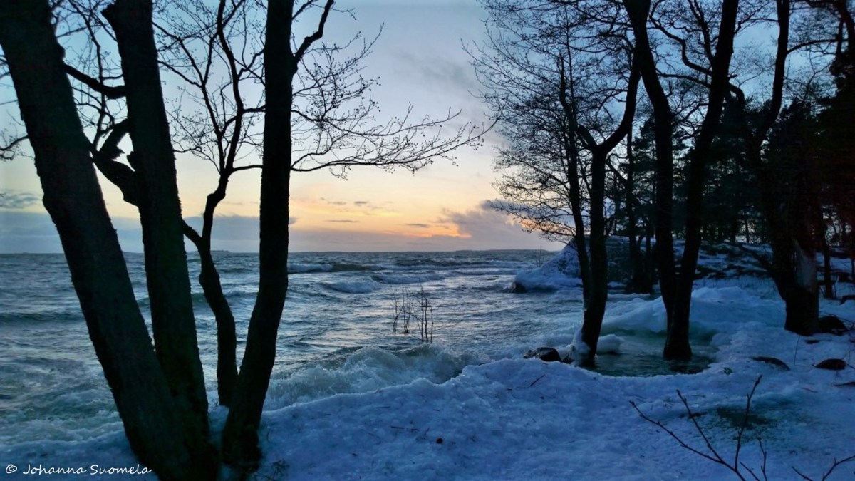 Auringonlasku tammikuu