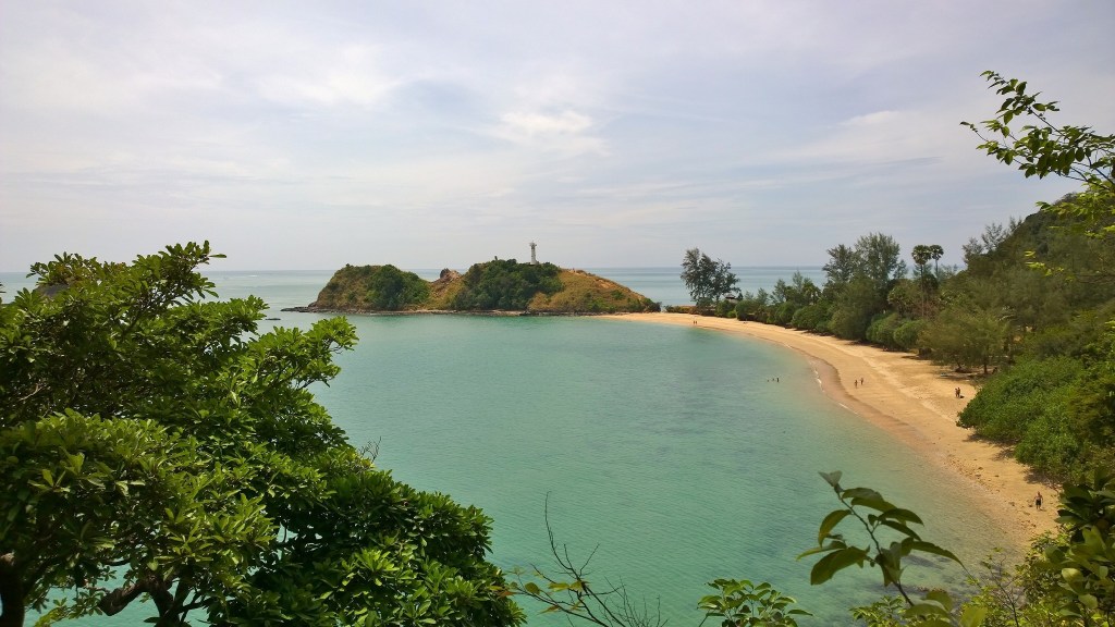 The view from nature trail to the lighthouse