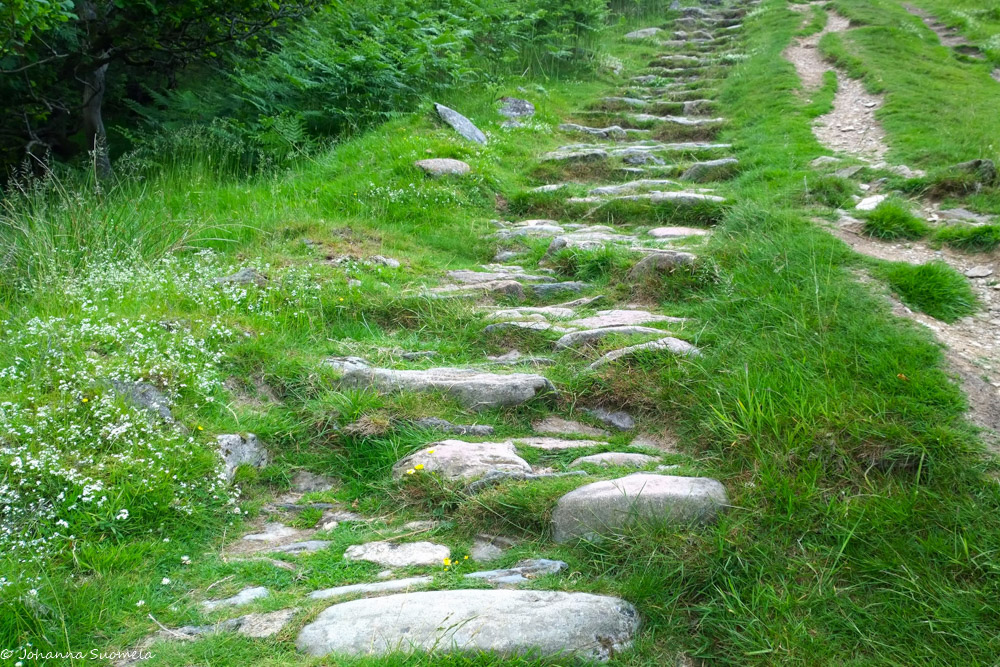 vaellusreitin kiviportaat