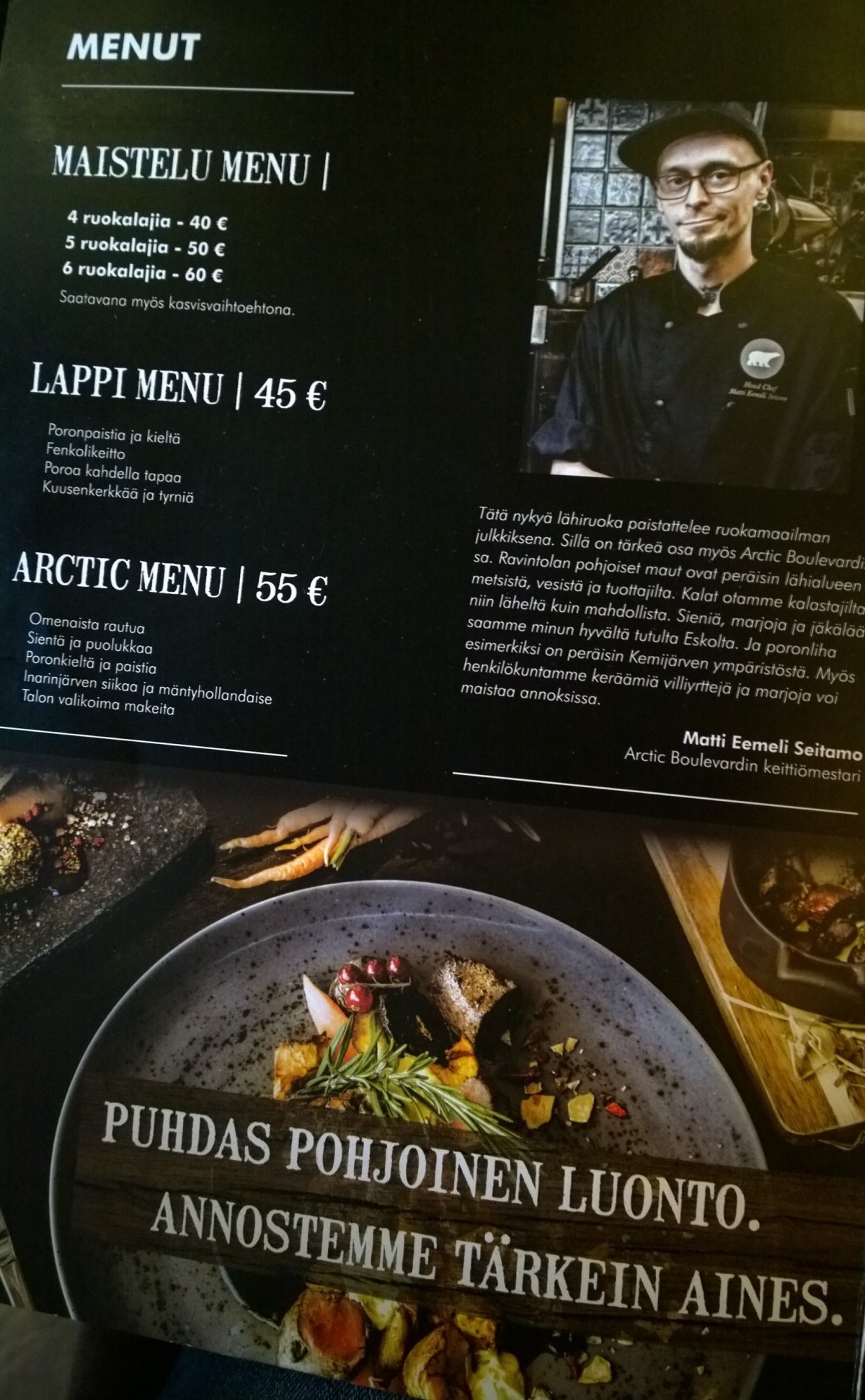 Arctic light hotel ravintola 