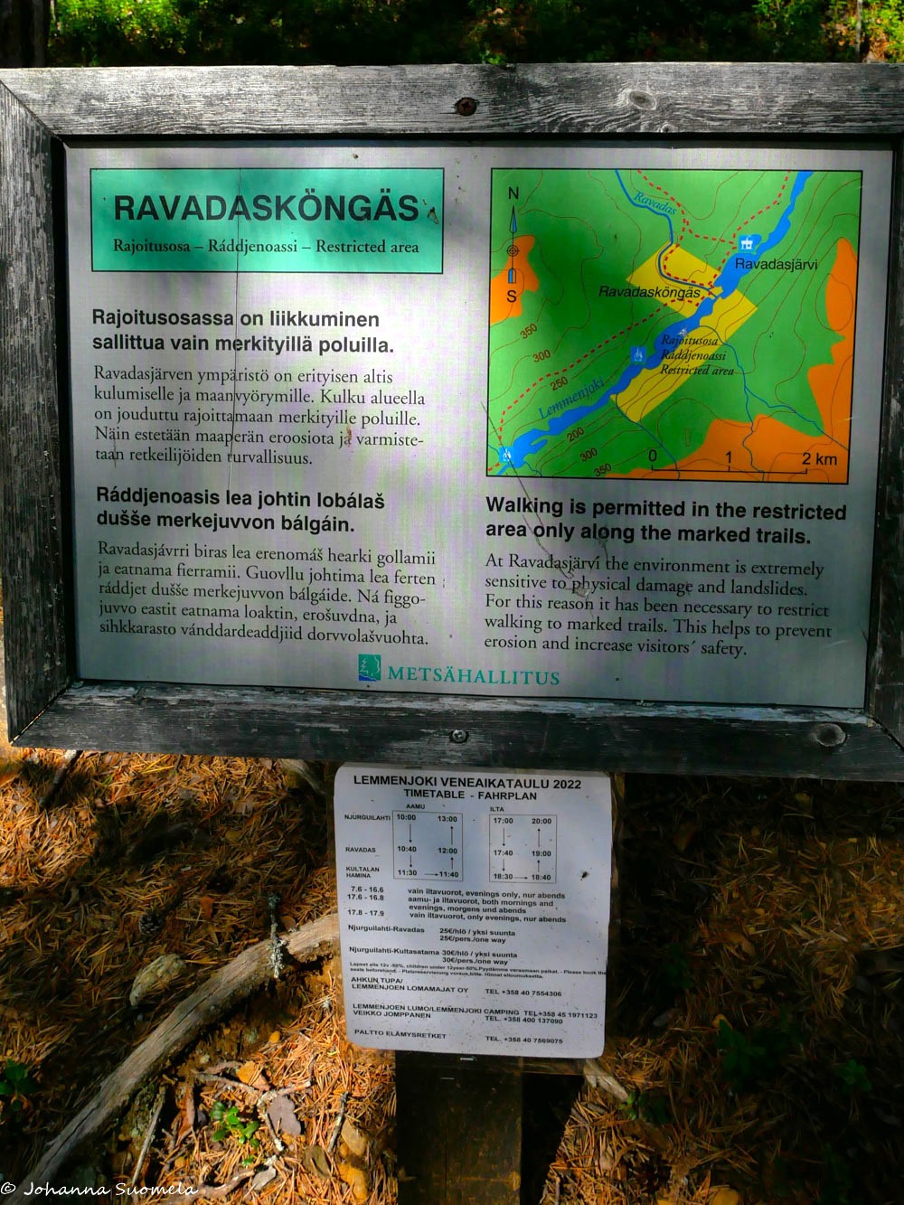 Ravadaskönkään kartta.