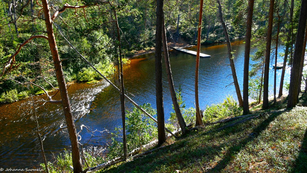 Härkäkosken lossivene Lemmenjoella.